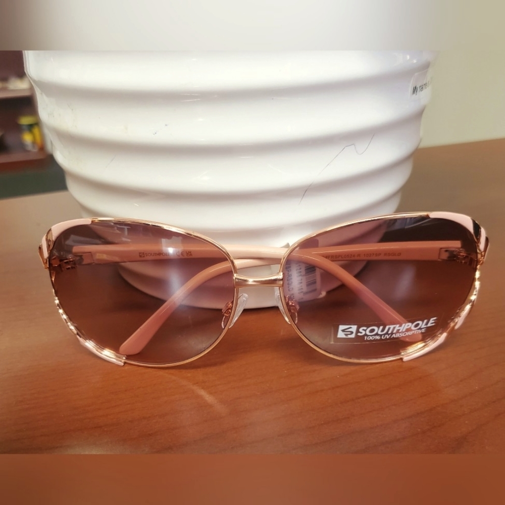 Southpole 1027SP Vented Metal UV Protective Round Sunglasses for Women - Picture 7 of 9